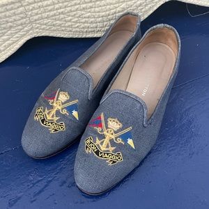 Stubbs & Wootton “Buon Viaggo” canvas loafers